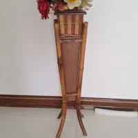 فروش گلدان چوبی وگل