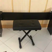 پایه پیانو و صندلی و پدال و پایه نت