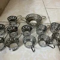 جای فنجان قندان نقره