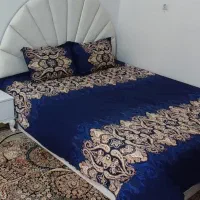 تخت دونفره همراه با تشک کاملا سالم و نو قیمت۸۵۰۰