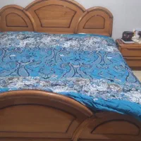 سرویس کامل خواب و کمد جنس چوب با کیفیت