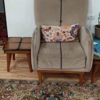 مبل راحتی تخت شو 6 نفره به همراه میز و میز عسلی|مبلمان خانگی و میز عسلی|لشت نشا, |دیوار