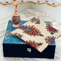 ست هدیه اداری گلدان الماس تراش 20 و رومیزی قلمکاری|صنایع دستی و سایر لوازم تزئینی|اصفهان, نقش جهان|دیوار