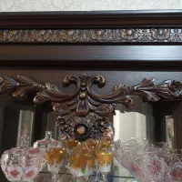 بوفه چوبی منب کاری شده|بوفه، ویترین، کنسول|تبریز, |دیوار