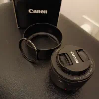 لنز دوربین برند کنون 50mm همراه فیلتر و هود|دوربین عکاسی و فیلم‌برداری|تهران, بنی‌هاشم|دیوار