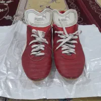 کفش فوتبال چرم اصل مال ۳۰ سال پیش|کیف، کفش، کمربند|اراک, |دیوار