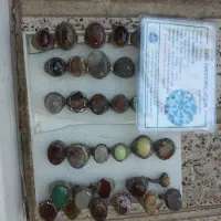 انگشتر های زنانه مردانه با سنگهای قیمتی عقیق|جواهرات|میانه, |دیوار