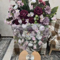 گلدان پر گل ، زیبا و با شکوه|گل مصنوعی|خرمآباد, |دیوار