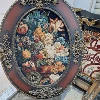 تابلو فرش گل و ون یکاد و تابلو شیشه ای