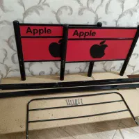 تخت یکنفره فلزی با حفاظ و کفی 6 پایه نئوپان