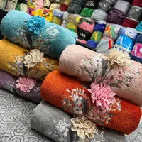 حوله گل‌دوزی|سفره، حوله، دستمال آشپزخانه|رامسر, |دیوار