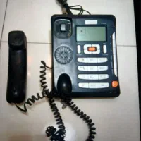 تلفن قدیمی رومیزی منشی دار.کالر آیدی دار