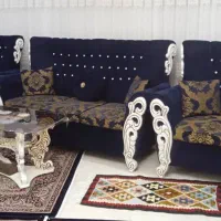 مبل ۷ نفره و جلو مبلی و عسلی|مبلمان خانگی و میز عسلی|سنندج, |دیوار