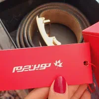 کمربند مردانه نو چرم اصلی ( نوین چرم )سایز ۱۲۵/۵۰