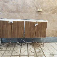 فروش کابینت وسینک کارکرده وهود به همراه سنگ کابینت|آب‌چکان و نظم‌دهنده ظروف|شیراز, شهرک فرزانگان|دیوار
