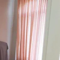 پرده حریر نارنجی