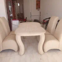 فروش میز نهارخوری ۴ نفره رنگ کرم