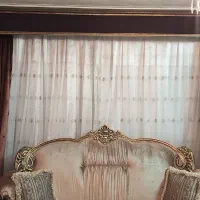 پرده ترک با آستر و دکوری و کتیبه