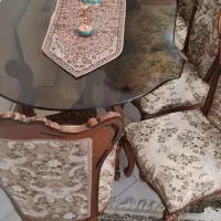 مبل استیل ۹ نفره و میز ناهار خوری ست ۸ نفره|مبلمان خانگی و میز عسلی|تهران, نارمک جنوبی|دیوار