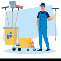 انجام نظافت راه پله وپارکینک توسط آقا