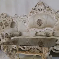 مبل سلطنتی ۹ نفره با جلومبلی(چوب راش)|مبلمان خانگی و میز عسلی|فردوسیه, |دیوار