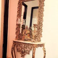 آینه شمعدان برنجی نو