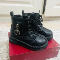 نیم بوت چرم گاوی بچه گانه