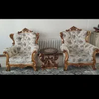 مبل سلطنتی 7نفره کار کرده هست ولی در حد نو هست|مبلمان خانگی و میز عسلی|اندیشه, اندیشه فاز ۴|دیوار
