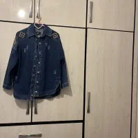 مانتو جین  شکت شلوار شافل  بافت نو|لباس|خرم‌آباد, |دیوار