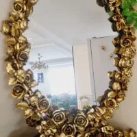 آینه و میز رزین طلایی|آینه|تهران, بوستان چیتگر|دیوار