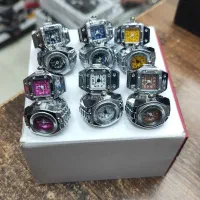 انگشتر ساعتی زنانه صفحه رنگی