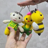 عروسک بافتنی ،مناسب اویز کیف وگوشی