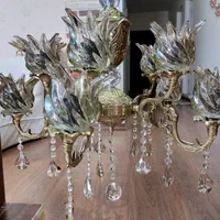 حراج لوستر های کاملا برنز با لاله و آویز زیبا|لوستر و چراغ آویز|سنندج, |دیوار