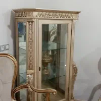 ویترین چوبی|بوفه، ویترین، کنسول|آبیک, |دیوار