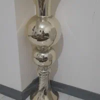 گلدان طلایی شیک|گل مصنوعی|وحیدیه, |دیوار