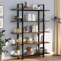 کتابخانه ۵ طبقه مدرن / قفسه / شلف / میز جلو مبلی