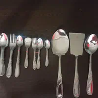 سرویس قاشق چنگال استیل نو