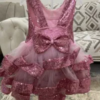 لباس مجلسی بچگانه سایز ۱ مناسب تا سن ۲سال|کفش و لباس بچه|ری, بی‌بی شهر بانو|دیوار