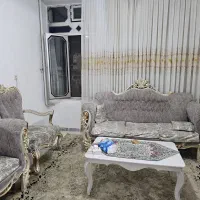 مبل ۷نفره همراه بادوعسلی ومیزوسط