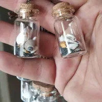 شیشه گیفت صدفی تزئینی دکوری آویز اکسسور