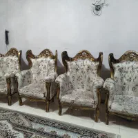 مبل سلطنتی ۹ نفره|مبلمان خانگی و میز عسلی|رشت, لاکان شهر|دیوار