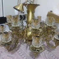 ۳عدد لوستر برنجی|لوستر و چراغ آویز|ری, سیزده آبان|دیوار