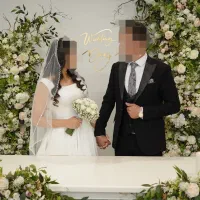 لباس عروس اروپایی،تور عروس،دسته گل