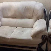 مبل ۷ نفره راحتی همراه با میز سه نفره جلو مبلی|مبلمان خانگی و میز عسلی|مشهد, هنرستان|دیوار