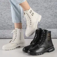 کفش زنانه نیم بوت شنل دو سگگ