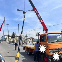 پایه چراغ خیابانی پایه چراغ اهنی