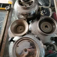 تعدادی درب سماور و زیر سماوری
