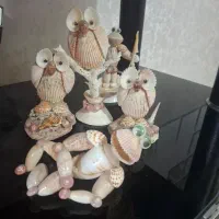 مجسمه و تابلو از صدف های طبیعی دریا