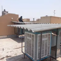 نصب سایبان کولر|خدمات پیشه و مهارت|یزد, |دیوار