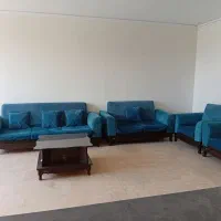 مبل ۷نفره بامیز  وشیشه رومیزی